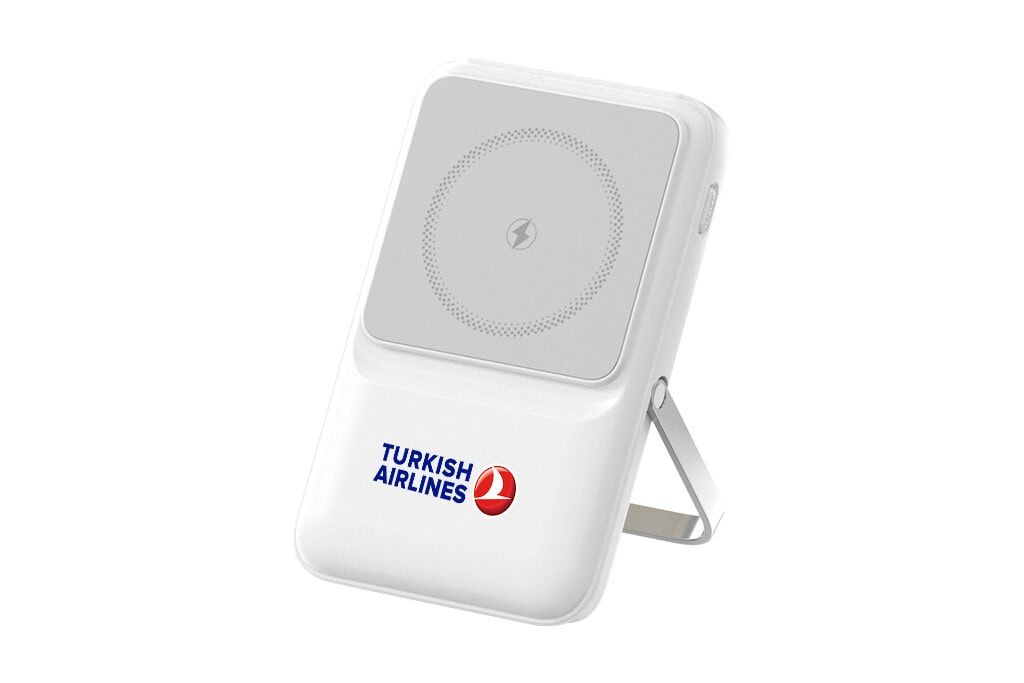 MagSafe Wireless Power Bank – 10.000 mAh 15W with Foldable Phone Stand MagSafe Wireless Power Bank – 10.000 mAh 15W with Foldable Phone Stand