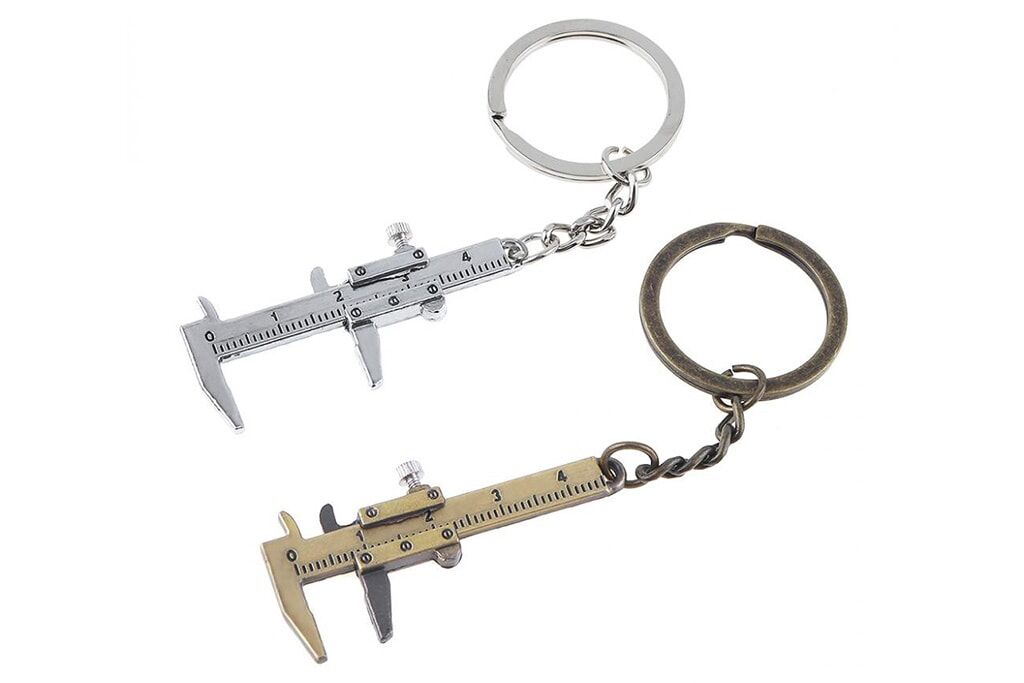 Mini Vernier Caliper Keychain