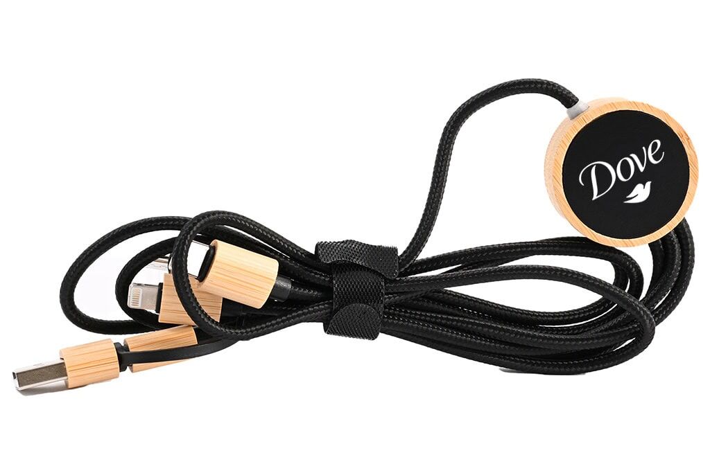 5-in-1 Bamboo Charging Cable